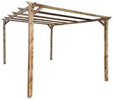 Pergola en bois classe 3 - L. 3 x l. 4 x H. 2,4 m en promo chez Brico Dépôt Athis-Mons à 129,00 €