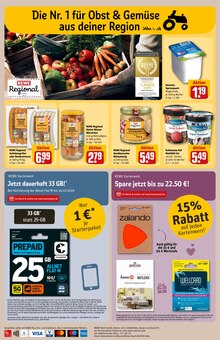 Handy im aktuellen REWE Prospekt (Kiel) Handy im REWE Prospekt "Dein Markt" mit 38 Seiten (Kiel)