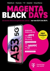 Aktueller Telekom Shop Prospekt mit Handy, "MAGENTA BLACK DAYS", Seite 1