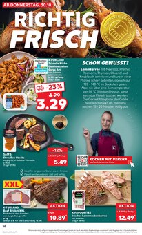 Steak im aktuellen Kaufland Prospekt (Leipzig) Steak im Kaufland Prospekt "RICHTIG FRISCH" mit 69 Seiten (Leipzig)