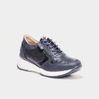 Baskets running zippées bleu marine femme à 45,99 € dans le catalogue La Halle