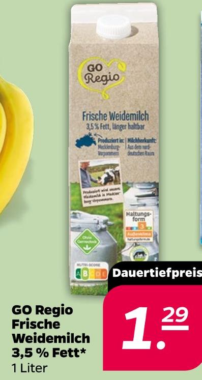 Frische Weidemilch