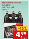 Aktuelles Schwarzbier Angebot bei Netto Marken-Discount in Reutlingen ab 4,99 €