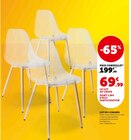 Hyper U Hanches - Promo LOT DE 4 CHAISES Promo LOT DE 4 CHAISES à 69,99 € dans le catalogue Hyper U à Hanches