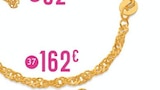 Promo bracelet maille singapour 18 cm, or jaune 2,12 g à 162,00 € dans le catalogue E.Leclerc à Beaune
