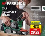 Bandschleifer von PARKSIDE für 29,99 € bei Lidl im Angebot Bandschleifer von PARKSIDE im aktuellen Lidl Prospekt