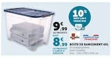 Boite de rangement 60l - sundis en promo chez Hyper U Montreuil à 8,99 €