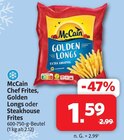 Chef Frites, Golden Longs oder Steakhouse Frites im Angebot bei Markant Nordwest in Emden Chef Frites, Golden Longs oder Steakhouse Frites Angebote von McCain bei Markant Nordwest Emden für 1,59 €