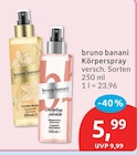 Körperspray von bruno banani im aktuellen budni Prospekt