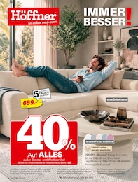 Höffner Prospekt "IMMER BESSER!", 60 Seiten, 28.09.2026 - 13.10.2026 Höffner Prospekt "IMMER BESSER!", 60 Seiten, 28.09.2026 - 13.10.2026