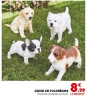 Chien en polyrésine à 8,99 € dans le catalogue Super U