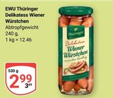 Delikatess Wiener Würstchen Angebote von EWU Thüringer bei GLOBUS Halle für 2,99 €