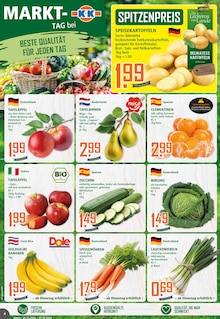 Bananen im K+K - Klaas & Kock Prospekt "Wenn Lebensmittel, dann K+K" mit 12 Seiten (Hamm)