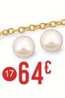 Boucles perle de culture d’eau douce à 64,00 € dans le catalogue E.Leclerc