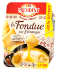 La Fondue Aux 3 Fromages Président en promo chez Auchan Hypermarché Antony à 4,99 €