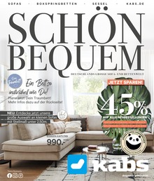 Kabs Prospekt für Hasbergen, Kr Osnabrück mit 46 Seiten Kabs Prospekt für Hasbergen, Kr Osnabrück: SCHÖN BEQUEM - 45% AUF ALLE NEUBESTELLUNGEN, 46 Seiten, 28.05.2022 - 29.06.2022
