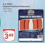 Original Frankfurter Rindswurst im aktuellen Prospekt bei GLOBUS in Bissersheim