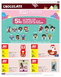 Prix et réduction Chocolats Pâques dans le prospectus Carrefour Market en cours Offre Chocolats Pâques dans le catalogue Carrefour Market du moment à la page 5