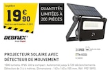 Promo Projecteur solaire avec détecteur de mouvement à 19,90 € dans le catalogue Tout Faire à Madonne-et-Lamerey