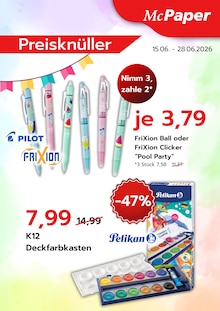 Schreibwaren im aktuellen McPaper Prospekt (Duisburg) Schreibwaren im McPaper Prospekt "Preisknüller" mit 1 Seiten (Duisburg)