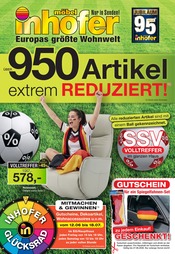 Aktueller Möbel Inhofer Möbel & Einrichtung Prospekt in Meitingen und Umgebung, "ÜBER 950 Artikel extrem REDUZIERT!" mit 16 Seiten, 11.06.2026 - 27.06.2026