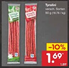 Aktuelle Mettwurst Angebote bei Netto Marken-Discount in Freiburg (Breisgau) Aktuelles Tyrolini Angebot bei Netto Marken-Discount in Freiburg (Breisgau) ab 1,69 €