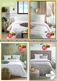 Prix et réduction Drap-Housse dans le prospectus Maxi Bazar en cours Offre Drap-Housse dans le catalogue Maxi Bazar du moment à la page 12