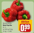 REWE Hargesheim - Rote Paprika Angebot im Prospekt Rote Paprika bei REWE im Hargesheim Prospekt für 0,99 €