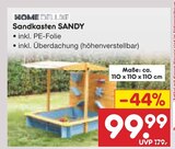 Sandkasten SANDY von HOME DELUXE im aktuellen Netto Marken-Discount Prospekt