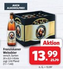 Weissbier Angebote von Franziskaner bei Markant Nordwest Bad Salzuflen für 13,99 €