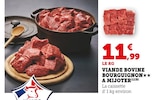 Viande bovine bourguignon à mijoter - Super U à Nancy Viande bovine bourguignon à mijoter en promo chez Super U Nancy à 11,99 €