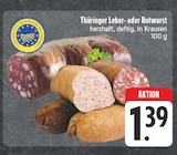 Thüringer Leberwurst im Angebot bei E center in Nürnberg Thüringer Leberwurst Angebote bei E center Nürnberg für 1,39 €