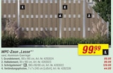 WPC-Zaun Lasse Grundelement im aktuellen toom Baumarkt Prospekt
