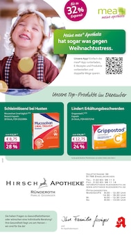 Aktueller mea - meine apotheke Prospekt (Gummersbach, 4 Seiten zum blättern mea - meine apotheke Prospekt Unsere Dezember-Angebote mit 4 Seiten