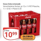 Coca-Cola im Angebot bei GLOBUS in Saarlouis Coca-Cola Angebote bei GLOBUS Saarlouis für 10,99 €