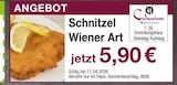 Schnitzel Wiener Art von  im aktuellen Möbel Inhofer Prospekt für 5,90 €