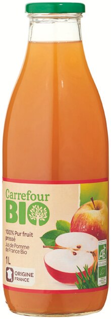 100 % PUR JUS PRESSÉ DE POMME - Carrefour Market à Paris 100 % PUR JUS PRESSÉ DE POMME en promo chez Carrefour Market Paris à 1,72 €