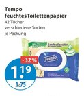 feuchtes Toilettenpapier von Tempo im aktuellen V-Markt Prospekt für 1,19 €