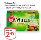 Fix Minze im Angebot bei GLOBUS in Jena Fix Minze Angebote von Teekanne bei GLOBUS Jena für 2,49 €