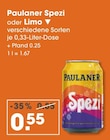 Spezi im V-Markt Prospekt Spezi von Paulaner im aktuellen V-Markt Prospekt für 0,55 €
