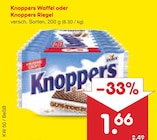 Waffel von Knoppers für 1,66 € bei Netto Marken-Discount im Angebot Waffel von Knoppers im aktuellen Netto Marken-Discount Prospekt