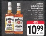 Kentucky Straight Bourbon Whiskey Angebote von Jim Beam bei E center Weiden für 10,99 €