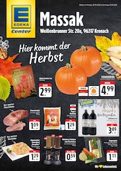 E center Supermarkt Prospekt der aktuellen Woche mit 2 Seiten, gültig von 20.10.2025 bis 25.10.2025, in Burgkunstadt und Umgebung Aktueller E center Supermarkt Prospekt in Burgkunstadt und Umgebung, "Hier kommt der Herbst!" mit 2 Seiten, 20.10.2025 - 25.10.2025