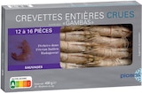 Crevettes entières tropicales crues à Picard dans Cépie Crevettes entières tropicales crues à Picard dans Cépie