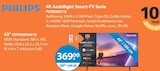 4K Ambilight Smart-TV Serie PUS8500/12 im V-Markt Prospekt 4K Ambilight Smart-TV Serie PUS8500/12 von Philips im aktuellen V-Markt Prospekt für 369,00 €