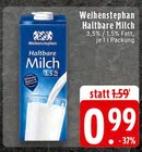 Halbare Milch im Angebot bei EDEKA in Erftstadt Halbare Milch Angebote von Weihenstephan bei EDEKA Erftstadt für 0,99 €