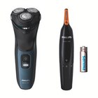 Lidl - Rotationsrasierer „S3133/57“ + Nasen-/Ohrhaartrimmer „NT1150“ Angebot im Prospekt Rotationsrasierer „S3133/57“ + Nasen-/Ohrhaartrimmer „NT1150“ bei Lidl im Prospekt "LIDL LOHNT SICH" für 54,99 €