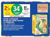 Sucre cassonade blond de canne poudre - La Perruche à 1,57 € dans le catalogue Intermarché Hyper