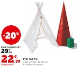 Tipi 160 cm dans le catalogue Hyper U