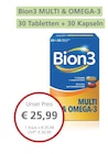 LINDA Partnerapotheke - Bion3 MULTI & OMEGA-3 Angebot im Prospekt Bion3 MULTI & OMEGA-3 bei LINDA Partnerapotheke im Prospekt "" für 21,49 €